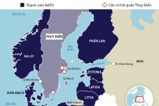 Kết nạp Thụy Điển, NATO gần như vây kín biển Baltic