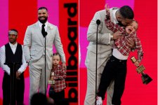 Billboard Music Awards 2021: Drake cùng con trai lên sân khấu nhận giải Nghệ sĩ của thập kỷ