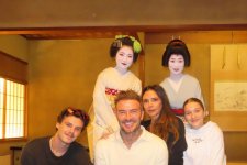 Kỳ nghỉ của gia đình Beckham tại Nhật Bản