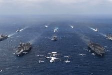 Siêu chiến hạm Mỹ - Nhật diễn tập trên Biển Philippines