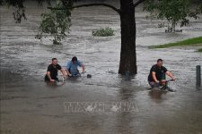 Bờ Đông nước Úc chìm trong mưa lũ