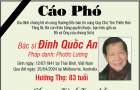 Cáo Phó Dr Dinh Quoc An