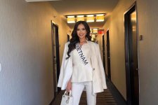 Hoa hậu Ngọc Châu thần thái, rạng rỡ tại đấu trường Miss Universe 2023