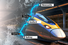 Xây dựng tuyến đường sắt cao tốc nối trung tâm kinh tế Sydney với thành phố cảng Newcastle