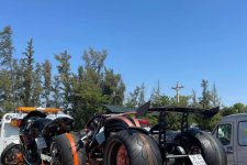 Đại gia Hoàng Kim Khánh độ siêu phẩm Harley-Davidson V-Rod thành ‘quái thú’ 3 bánh