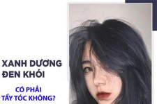 Màu tóc nhuộm xanh dương đen khói được giới trẻ yêu thích bởi khả năng tôn da thời thượng