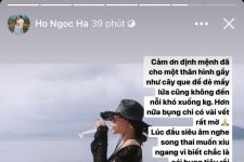 Hồ Ngọc Hà gây bão với dòng trạng thái biết ơn nhan sắc