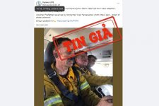 Ảnh lính cứu hỏa Úc bị dùng để đưa tin giả về Ukraine