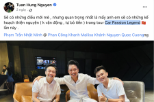 Ca sĩ Tuấn Hưng tiết lộ về hành trình siêu xe lớn nhất Việt Nam