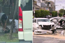 Melbourne: Ba chiếc xe hơi va chạm vào nhau, một phụ nữ bị thương nặng