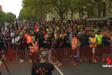 Melbourne: Hàng ngàn nhân viên xây dựng biểu tình ở khu vực trung tâm thành phố