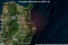 Động đất có độ lớn 5,4 xảy ra gần thành phố Tuguegarao của Philippines