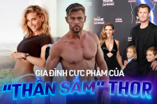 Gia đình cực phẩm của 'thần sấm' Thor chiếm sóng mạng xã hội