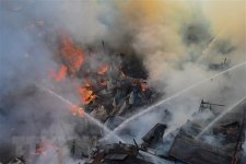 Hỏa hoạn nghiêm trọng tại Myanmar, hơn 60 ngôi nhà bị thiêu rụi
