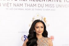 Ngọc Châu chuẩn bị khoe sắc tại Miss Universe 2022
