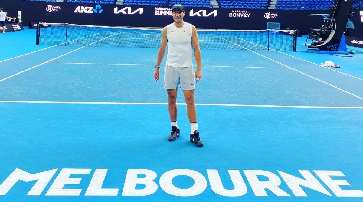 Nadal đặt chân tới Melbourne hôm 31/12 và không phải cách ly. Ảnh: Twitter