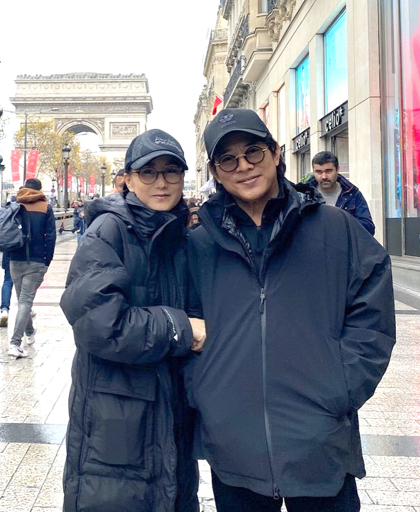 Vợ chồng Lợi Trí du lịch năm 2020. Ảnh: Instagram/Jet Li