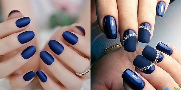 20 mẫu nail màu xanh đẹp nổi bật sang trọng dẫn đầu xu hướng hiện nay - 23