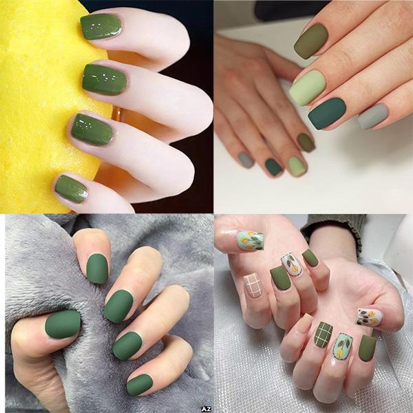 20 mẫu nail màu xanh đẹp nổi bật sang trọng dẫn đầu xu hướng hiện nay - 4