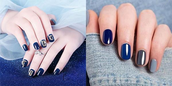 20 mẫu nail màu xanh đẹp nổi bật sang trọng dẫn đầu xu hướng hiện nay - 6