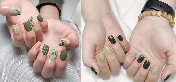 20 mẫu nail màu xanh đẹp nổi bật sang trọng dẫn đầu xu hướng hiện nay - 10