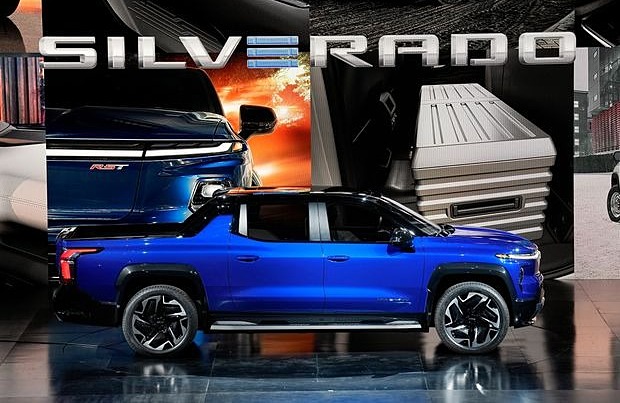 Mẫu xe điện Chevrolet Silverado của GM sẽ được bán vào 2023. Ảnh: AP