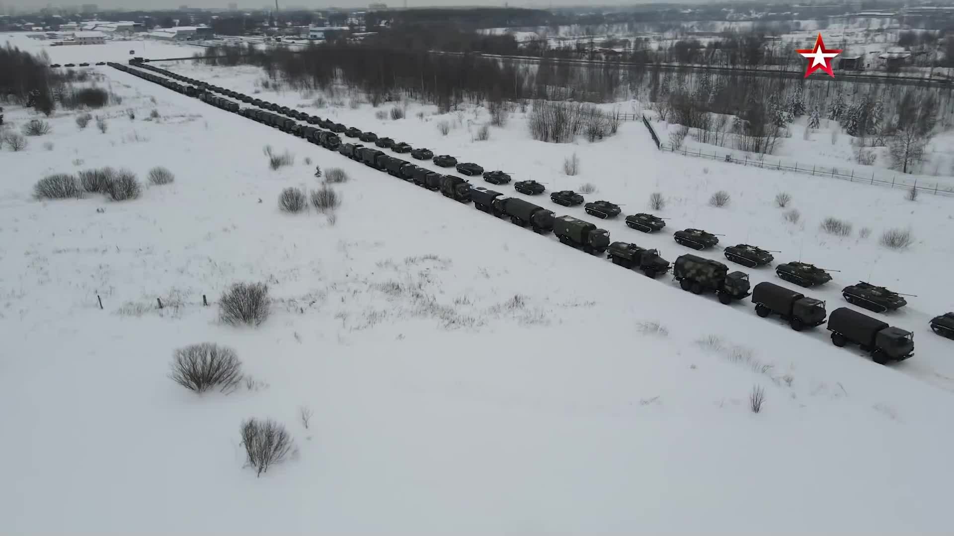 75 vận tải cơ Nga cấp tập chuyển quân tới Kazakhstan