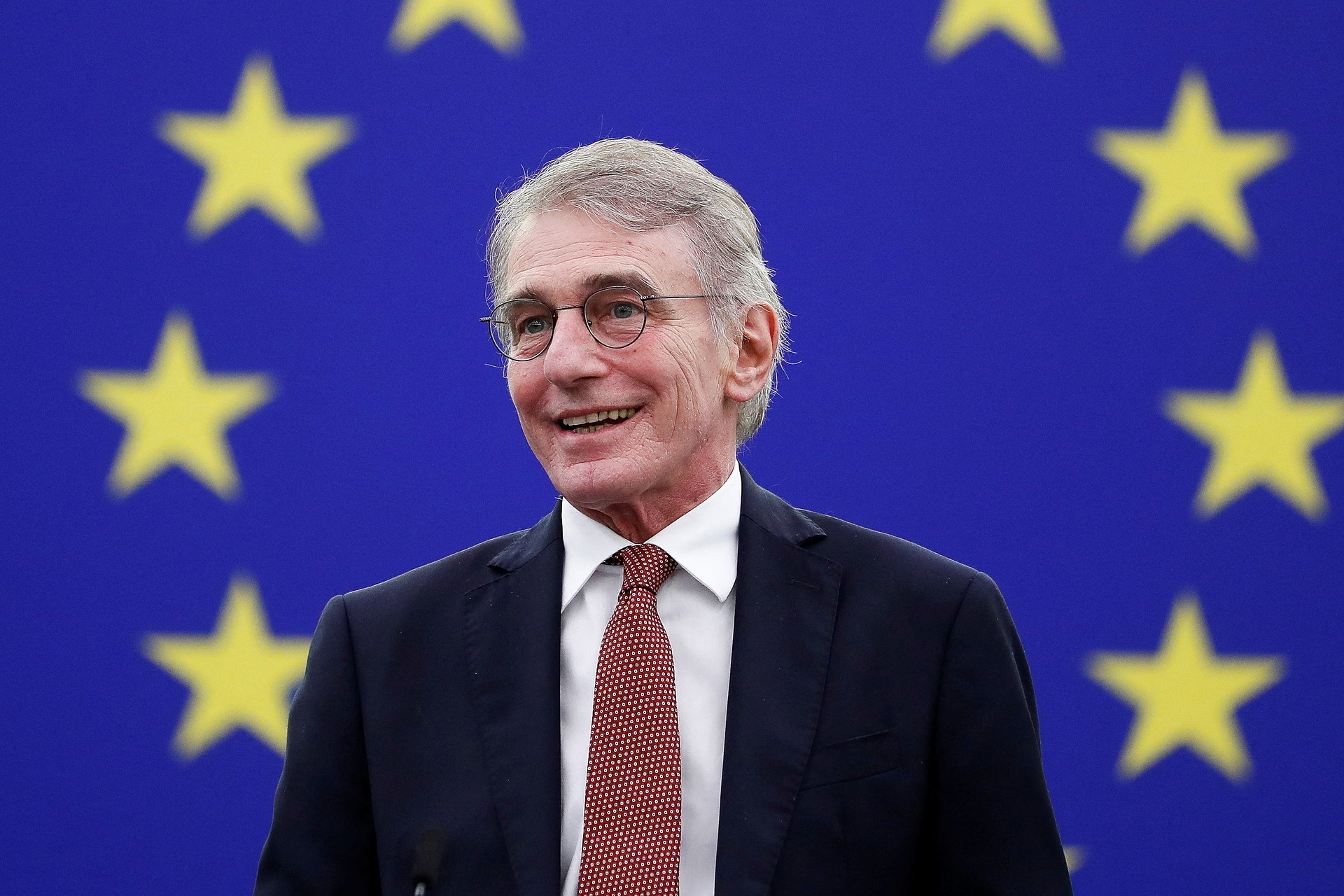 Chủ tịch Nghị viện châu Âu David Sassoli phát biểu tại một sự kiện ở Strasbourg, Pháp hôm 15/12. Ảnh: Reuters.