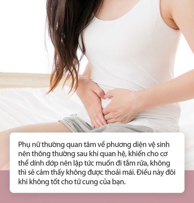 Sau khi quan hệ, phụ nữ không nên vội vàng làm 3 chuyện này nếu không muốn gây hại tử cung, khó có con - Ảnh 1.