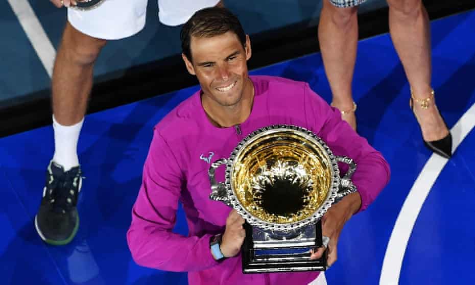 Nadal thắng 21 và chỉ thua tám trận chung kết Grand Slam. Ảnh: AFP