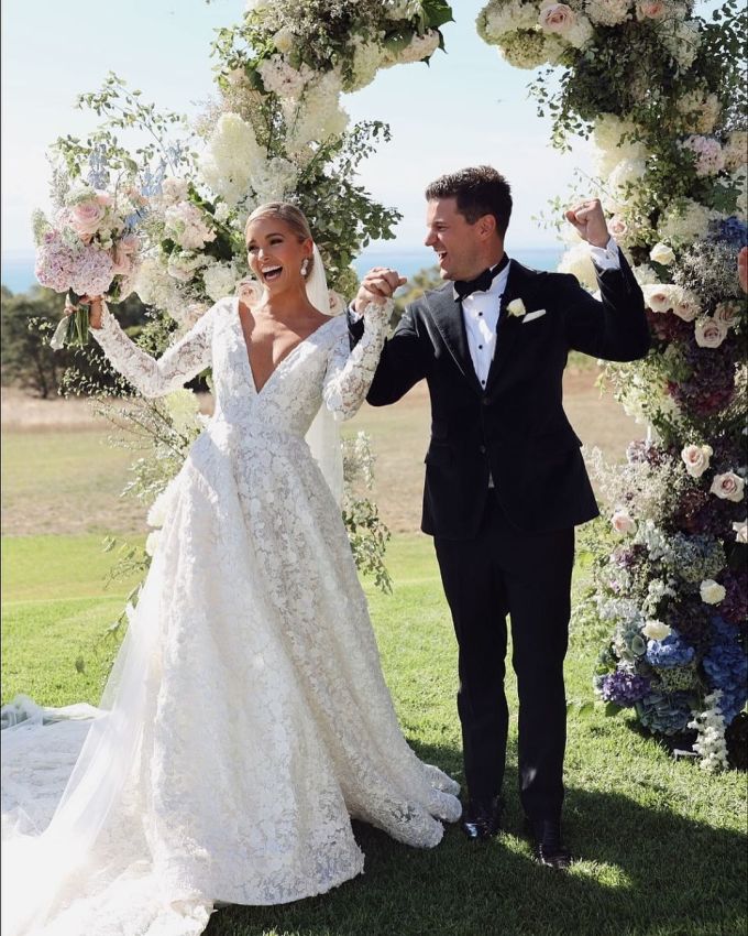 Olivia Molly Rogers và chồng cũ trong đám cưới vào tháng 2/2022. Ảnh: Instagram Olivia Molly Rogers