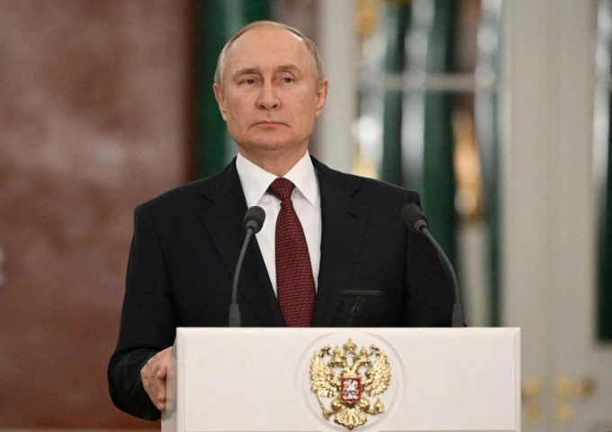 Tổng thống Nga Vladimir Putin tại một cuộc họp báo ở thủ đô Moskva, ngày 22/12/2022. Ảnh: Reuters.