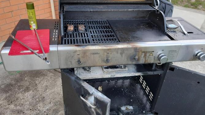 A man was seriously injured after his barbecue's gas bottle ignited due to a loose connection. (PR HANDOUT IMAGE PHOTO)