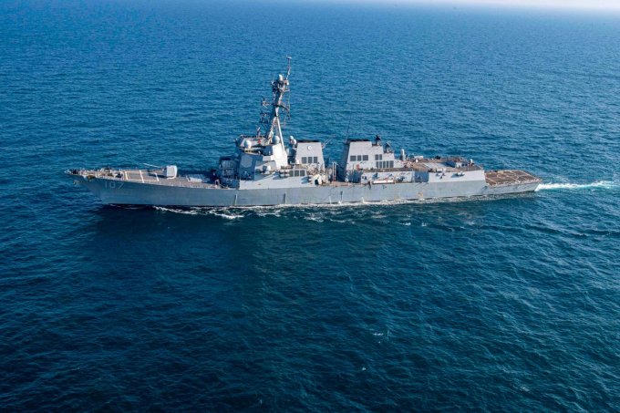 Chiến hạm USS Gravely (DDG 107) của Mỹ. Ảnh: X/@CENTCOM