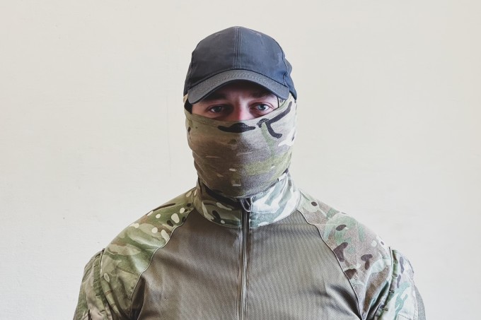Người phát ngôn mang bí danh Ostap của Trung tâm Phản kháng Quốc gia, trực thuộc Lực lượng Tác chiến Đặc biệt của quân đội Ukraine, trả lời BBC vào tháng 1. Ảnh: BBC