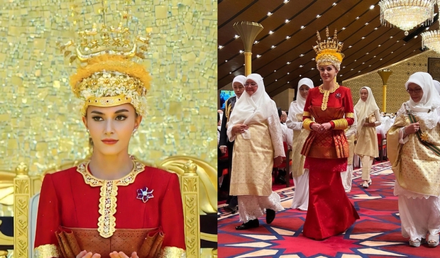 Váy cưới các nàng dâu thường dân nổi tiếng: 2 công nương nước Anh khác biệt lớn, vợ hoàng tử Brunei thì sao? - Ảnh 3.