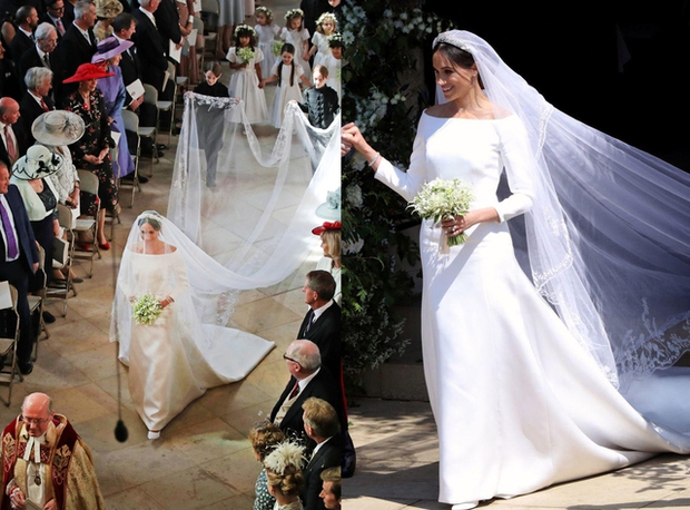 Váy cưới các nàng dâu thường dân nổi tiếng: 2 công nương nước Anh khác biệt lớn, vợ hoàng tử Brunei thì sao? - Ảnh 10.