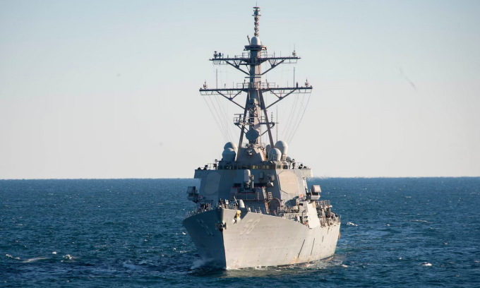 USS Laboon làm nhiệm vụ trên biển hồi năm 2021. Ảnh: US Navy