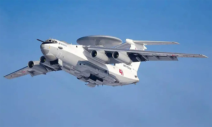 Máy bay cảnh báo sớm A-50 của Nga. Ảnh: BQP Nga