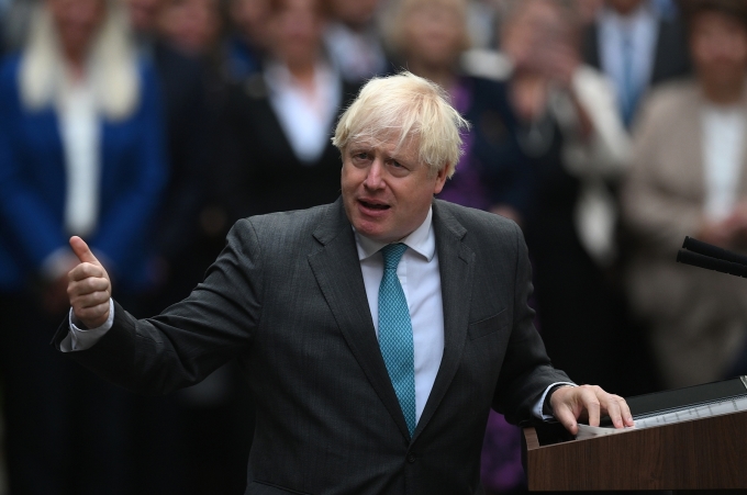 Ông Boris Johnson tại London, Anh năm 2022, khi còn là thủ tướng. Ảnh: AFP