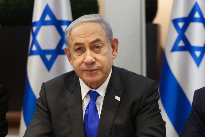 Thủ tướng Israel Benjamin Netanyahu chủ trì một cuộc họp nội các ở Tel Aviv tháng 12/2023. Ảnh: AFP