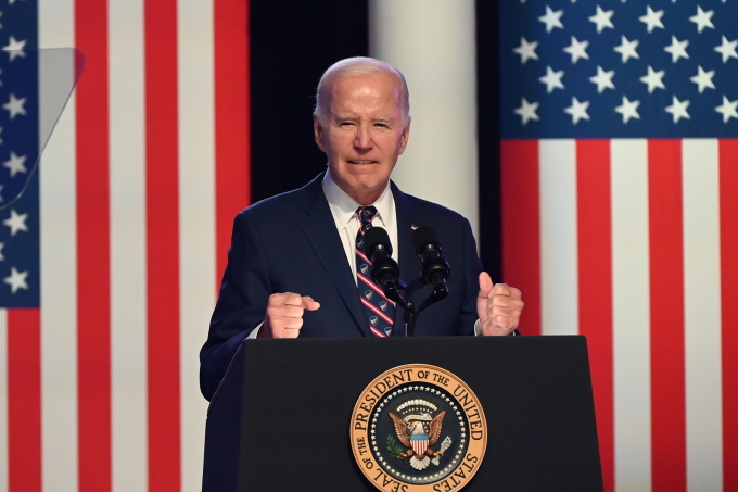 Tổng thống Joe Biden phát biểu tại bang Pennsylvania ngày 5/1. Ảnh: Reuters