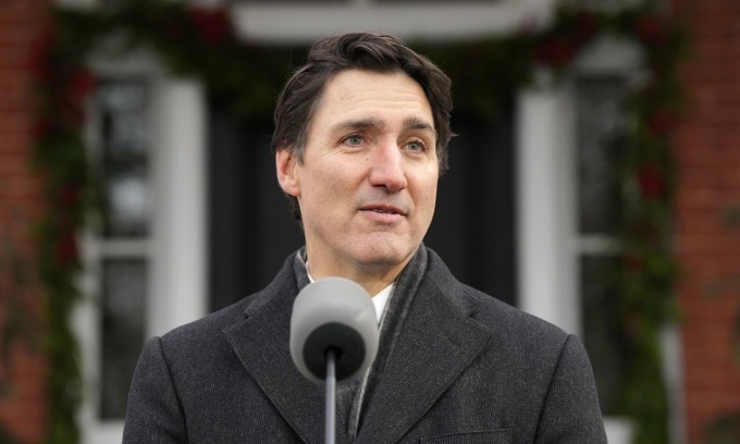 Thủ tướng Canada Justin Trudeau ở Ottawa ngày 6/1. Ảnh: AP