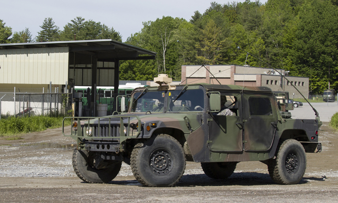 Xe Humvee tham gia diễn tập tại bang Vermont, Mỹ tháng 6/2017. Ảnh: US Army