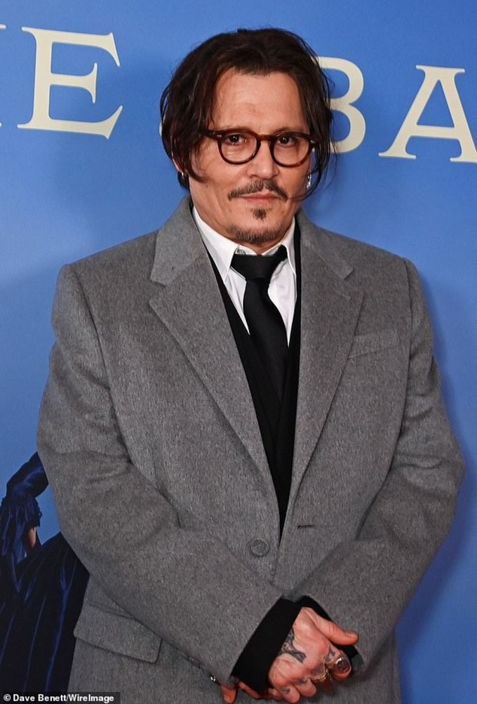 Tài tử Johnny Depp tại buổi công chiếu phim Jeanne du Barry - do anh đóng chính - tại London hồi tháng 4/2024. Ảnh: WireImage