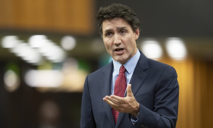 Thủ tướng Canada Justin Trudeau tại Ottawa ngày 26/11. Ảnh: AP