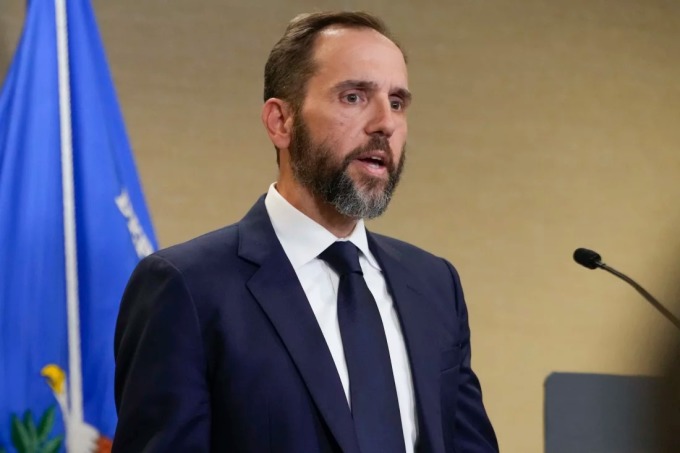 Special counsel Jack Smith, speaking about an indictment of Donald Trump on Aug. 1, 2023, at a Department of Justice office in Washington.