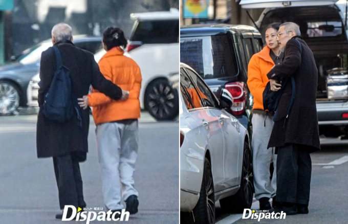 Kim Min Hee và đạo diễn Hong Sang Soo tại Hàn Quốc. Ảnh: Dispatch