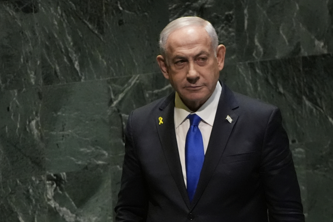 Thủ tướng Israel Benjamin Netanyahu tại Đại hội đồng Liên Hợp Quốc, New York, Mỹ vào tháng 9/2024. Ảnh: AP