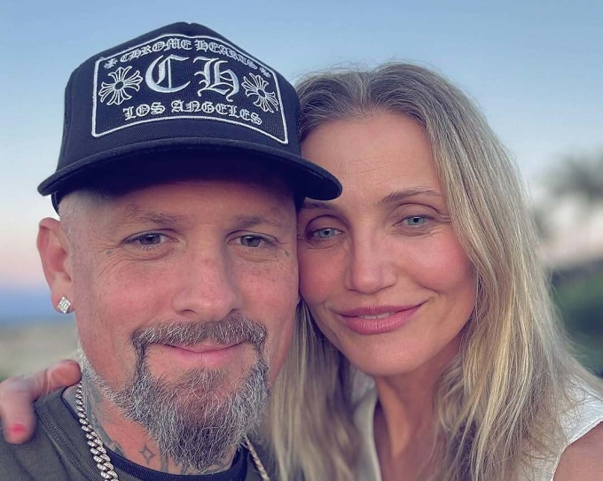 Cameron Diaz, 53 tuổi, và nhạc sĩ Benji Madden. Ảnh: Instagram Benji Madden